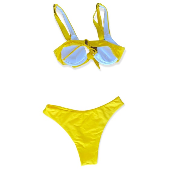 vintage style bikini two piece sexy bustier top Cheeky bottom - Picture 2 of 2